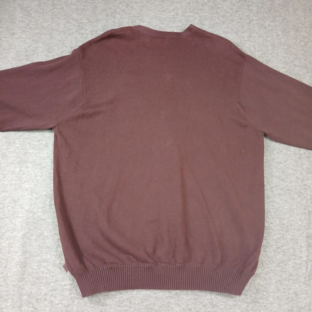 Izod Men's 100% Cotton Size XL Red Geometric Pullover‎ Sweater